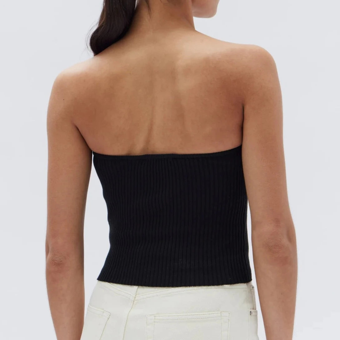 Skara Strapless Rib Top