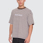 Primitive Stripe Oversize Box Crop Tee