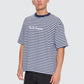 Primitive Stripe Oversize Box Crop Tee