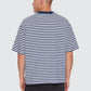 Primitive Stripe Oversize Box Crop Tee