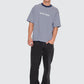 Primitive Stripe Oversize Box Crop Tee