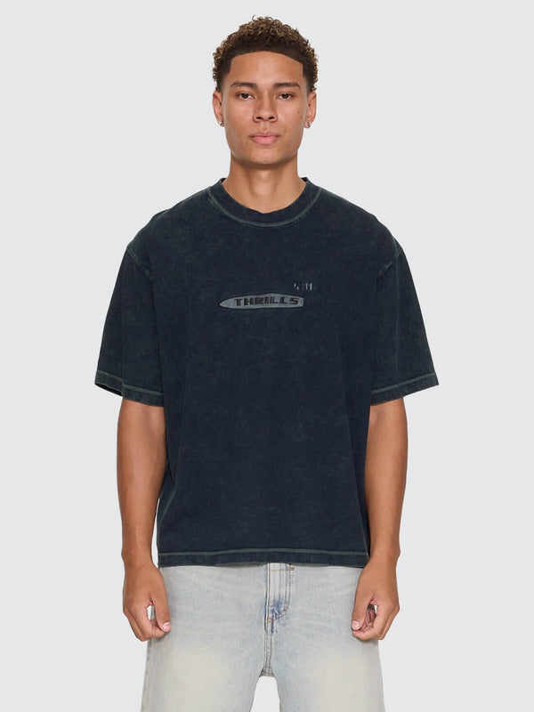 Filtered Embro Oversize Box Crop Tee