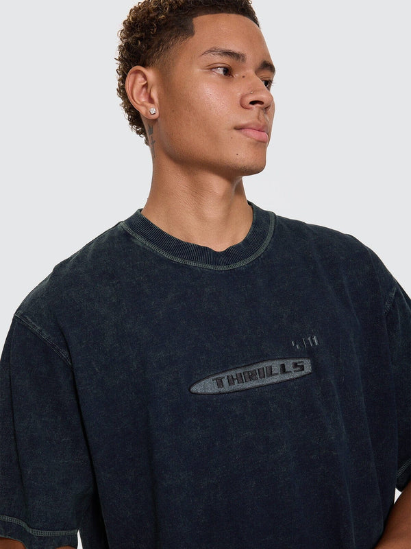 Filtered Embro Oversize Box Crop Tee