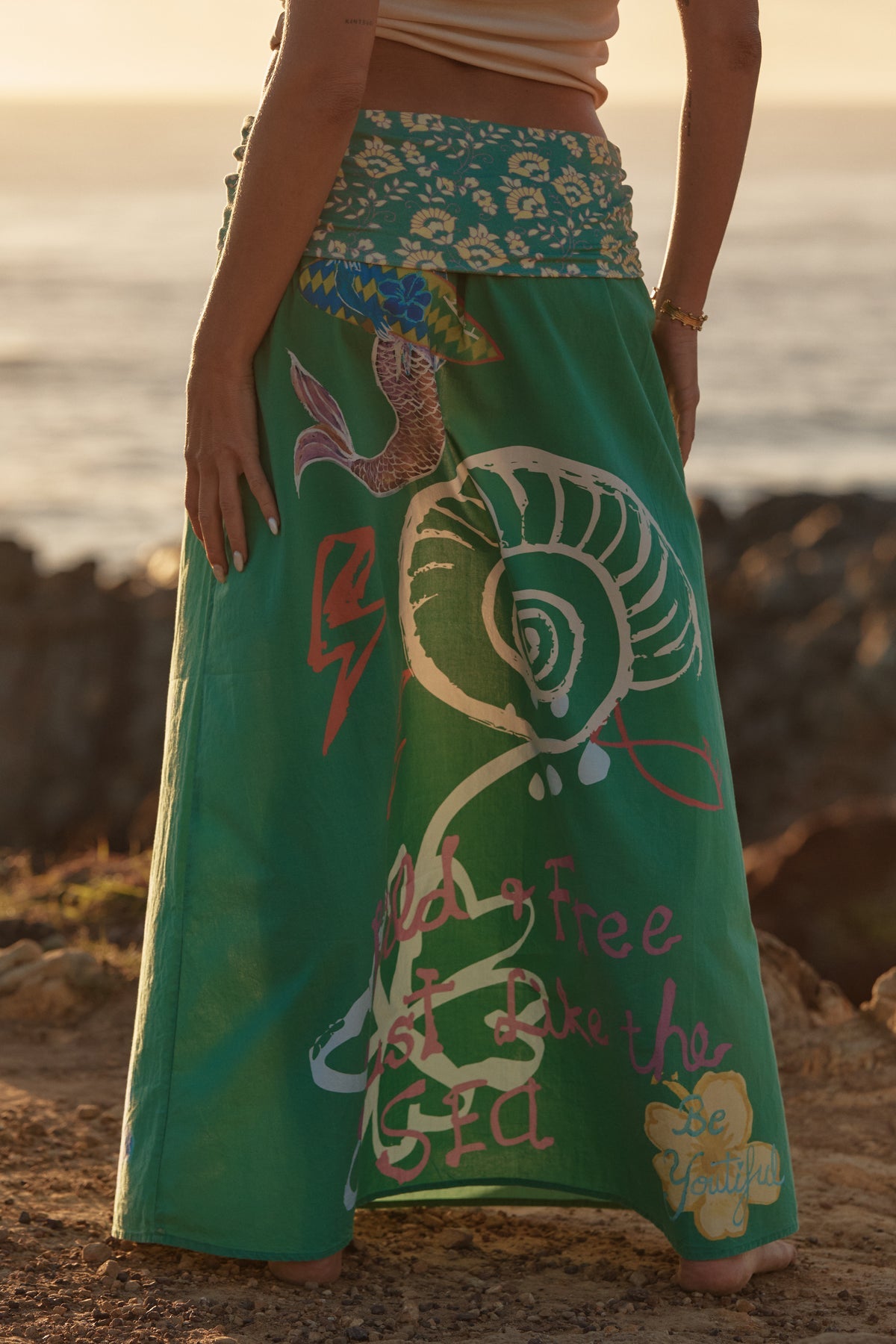 The Seas The Day Maxi Skirt
