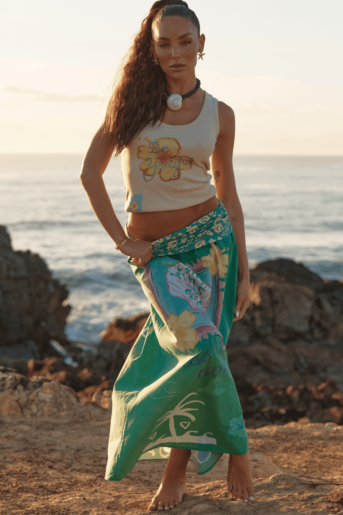 The Seas The Day Maxi Skirt