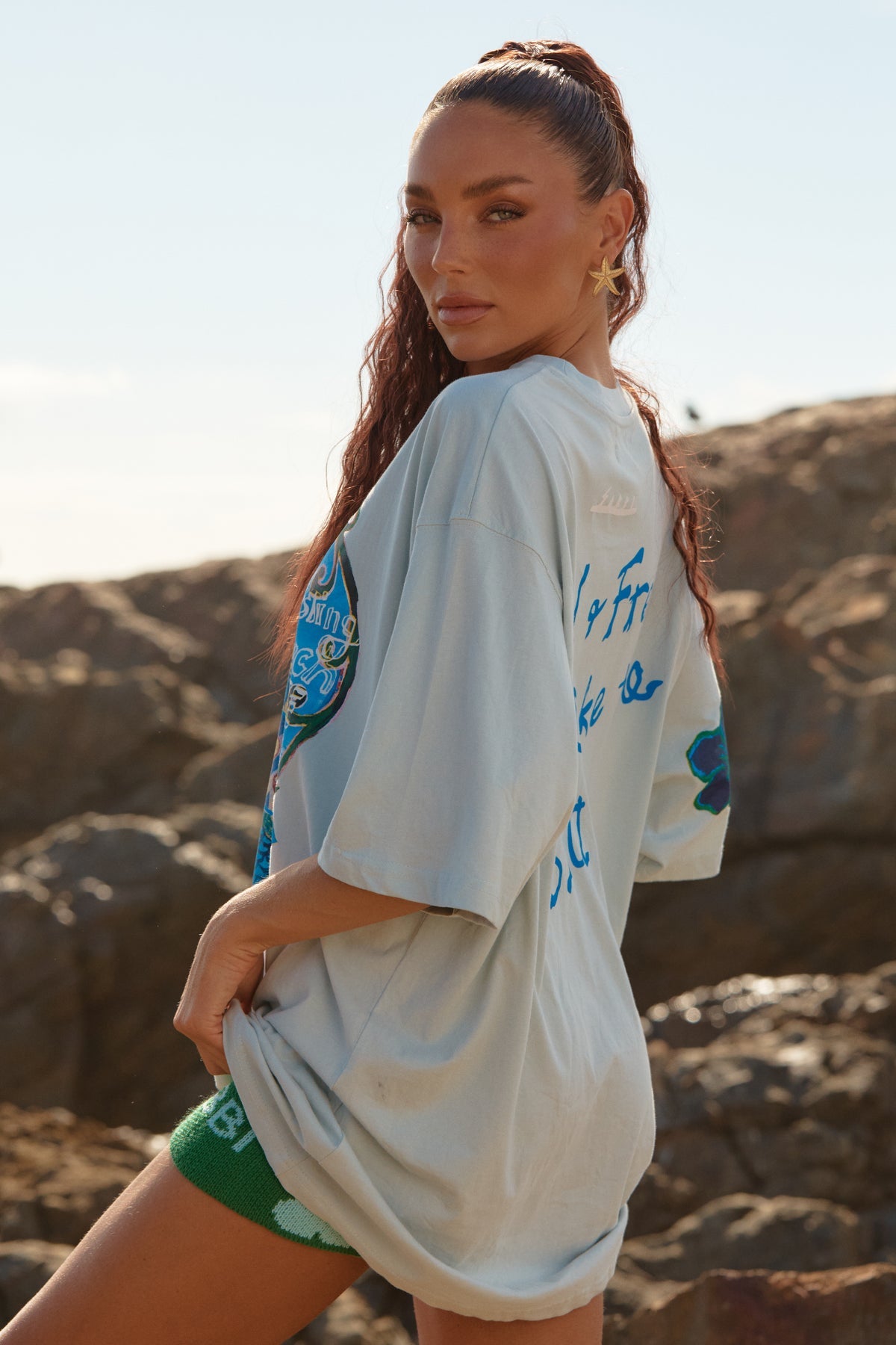 The Very Oversized Resting Beach Face Tee