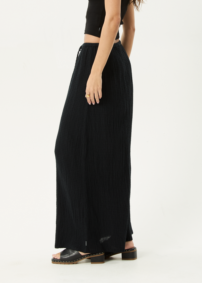 Focus Seersucker Maxi Skirt