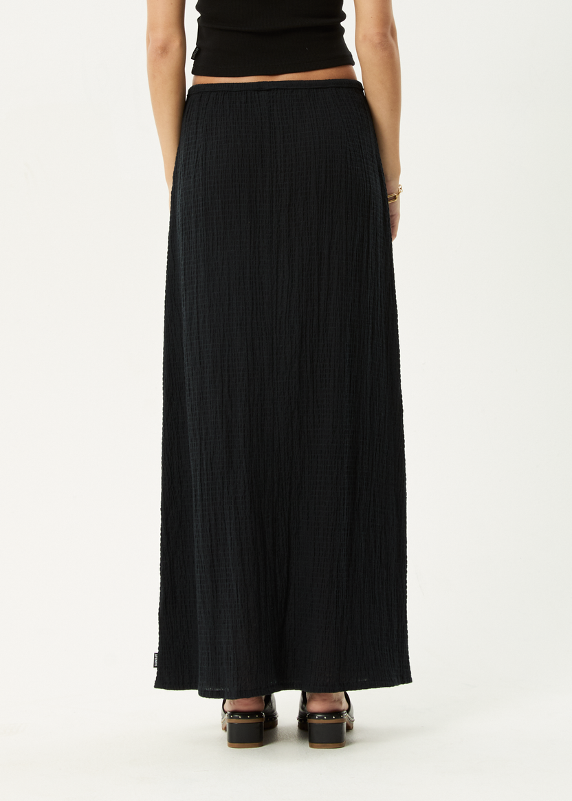 Focus Seersucker Maxi Skirt