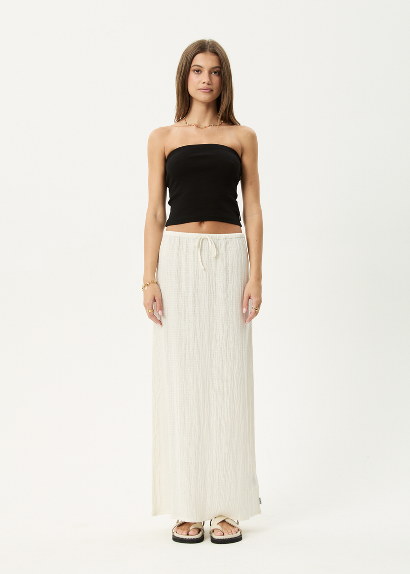 Focus Seersucker Maxi Skirt
