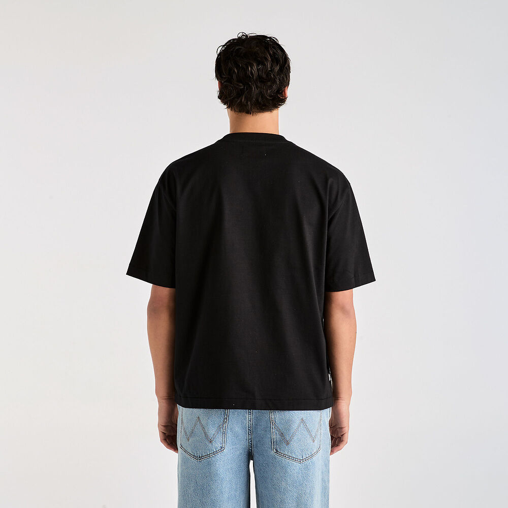 Daisies Boxcar Tee Black