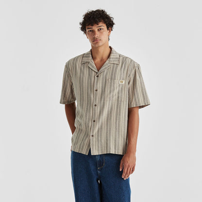 Box Resort Shirt Hessian Stripe