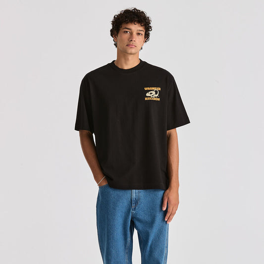 Records Boxcar Tee Black