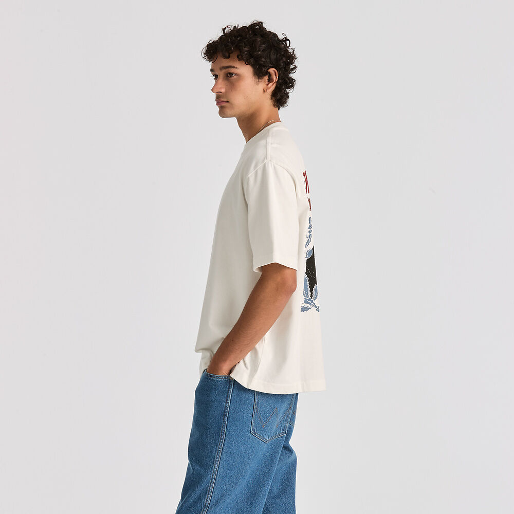 Cactus Cowboy Boxcar Tee Vintage white
