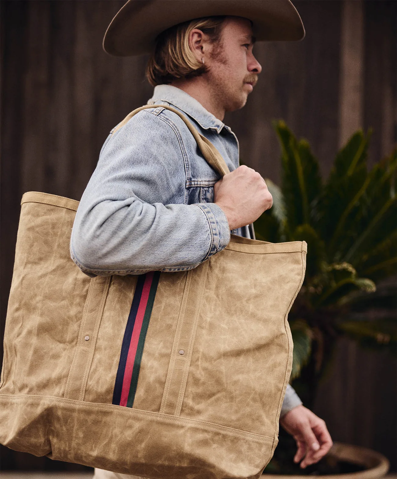 Escapee Large Canvas Tote Bag