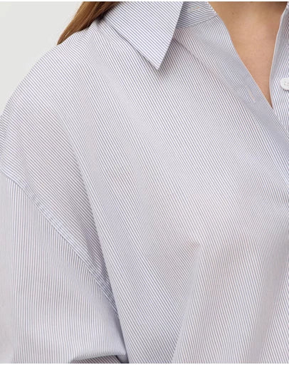 Cora Stripe Shirt Dress