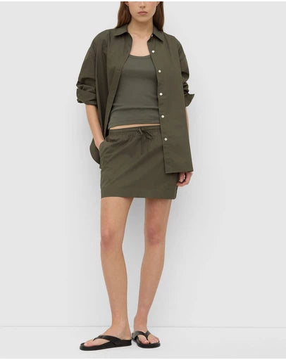Kalla Poplin Mini Skirt