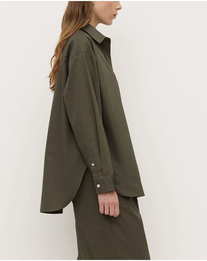 Marigold Poplin Long Sleeve Shirt