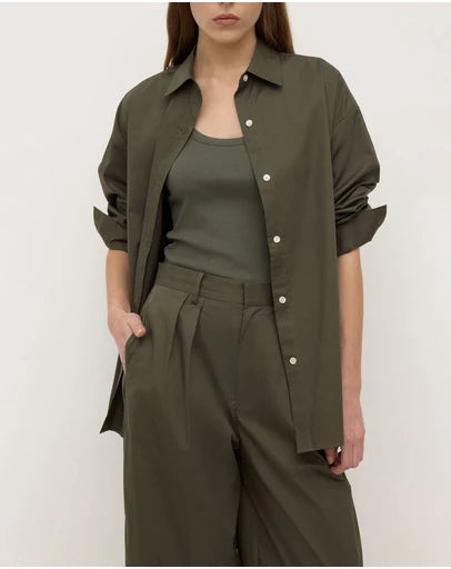 Marigold Poplin Long Sleeve Shirt