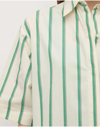 Agnes Stripe Short Sleeve Shirt