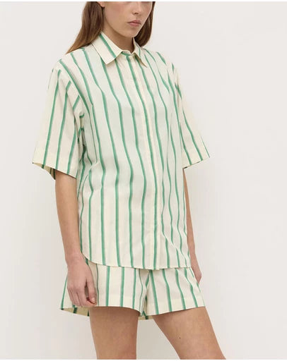 Agnes Stripe Short Sleeve Shirt