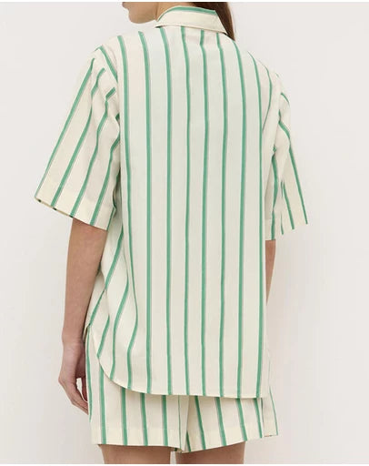 Agnes Stripe Short Sleeve Shirt