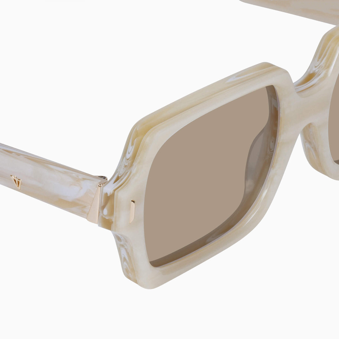 Liberty - Travertine w. Gold Metal/Brown Gradient Lens