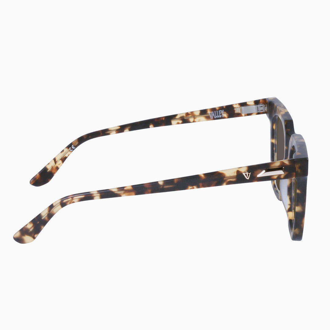 Prisoner II - Matte Clear Tort w. 24k Gold Metal Trim/Brown Lens