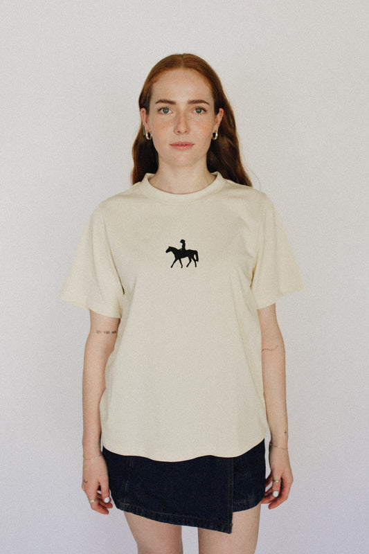 The Girlfriend Tee Ecru